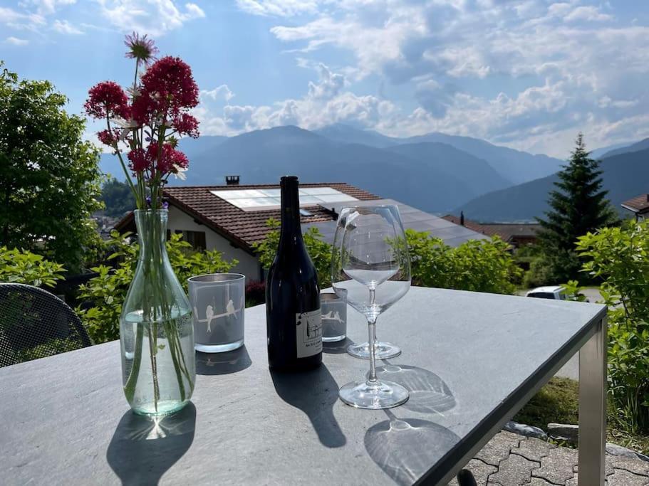 Wohnung Mit Fantastischer Aussicht Trin Exterior photo